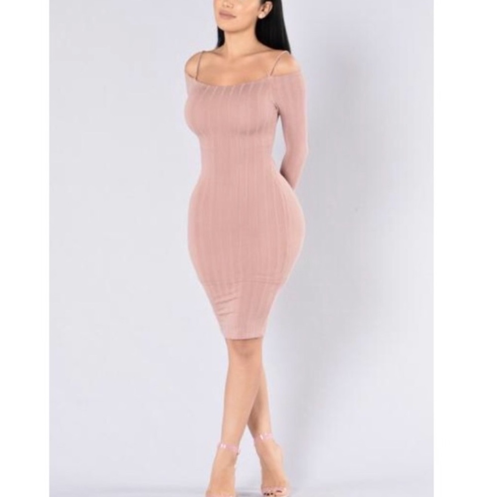 💎Fashion nova off shoulder ribbed dress💎